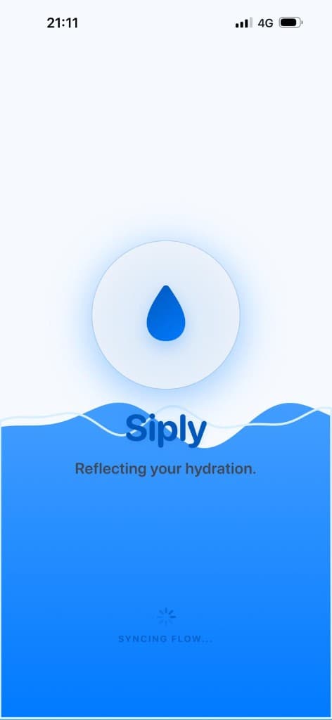 Raw Siply splash UI frame