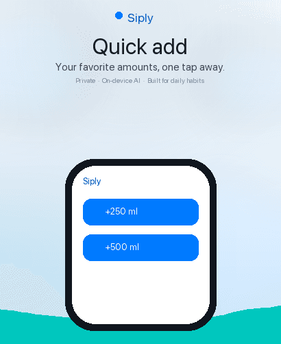Siply Apple Watch screen 3