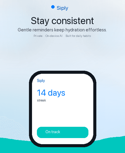 Siply Apple Watch screen 4